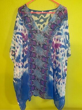 Leopard Print Beach Cover Up One Size